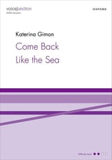 Come Back Like the Sea SSATB choral sheet music cover